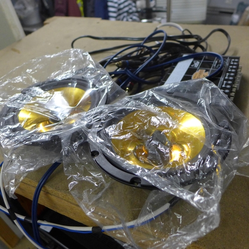 2156 - Alpine subwoofer & amp plus speakers