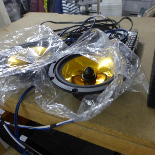 2156 - Alpine subwoofer & amp plus speakers