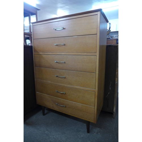 132 - A Lebus teak chest of drawers