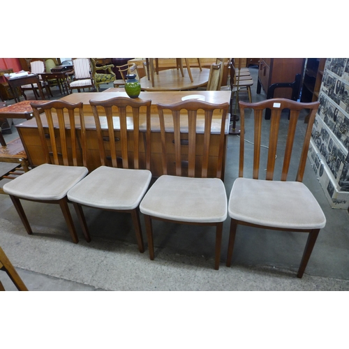 143a - A set of four G-Plan teak dining chairs