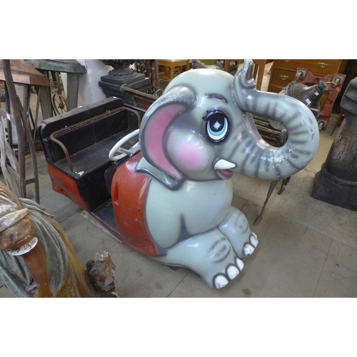 333 - A vintage child's Jumbo fairground ride seat