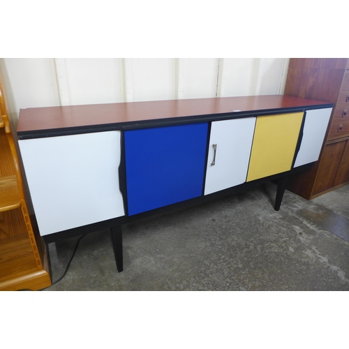 84 - A Beautility laminated teak fitted cocktail sideboard