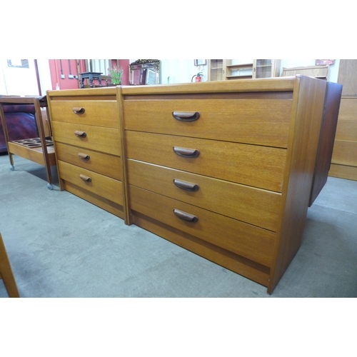 94 - A pair of William Lawrence teak chests of drawers