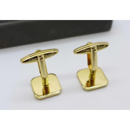 1088 - A pair of vintage Christian Dior Monsieur cufflinks