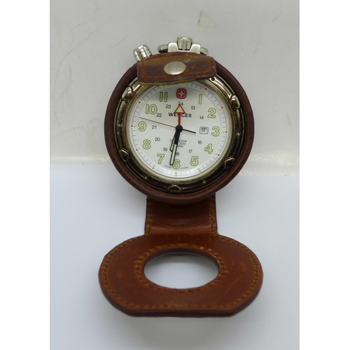 1103 - A Wenger pocket watch, cased