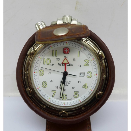 1103 - A Wenger pocket watch, cased