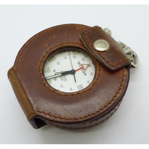 1103 - A Wenger pocket watch, cased