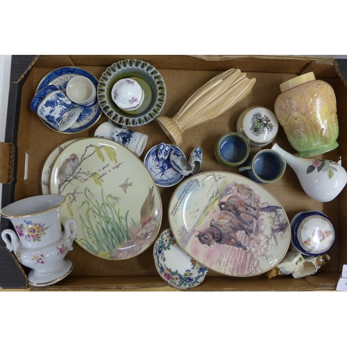 1151 - Decorative china including four Royal Worcester collectors plates **PLEASE NOTE THIS LOT IS NOT ELIG... 