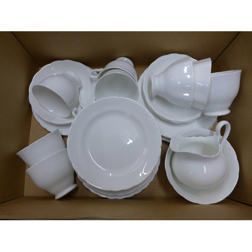 1187 - A Tuscan China white tea set **PLEASE NOTE THIS LOT IS NOT ELIGIBLE FOR POSTING AND PACKING**