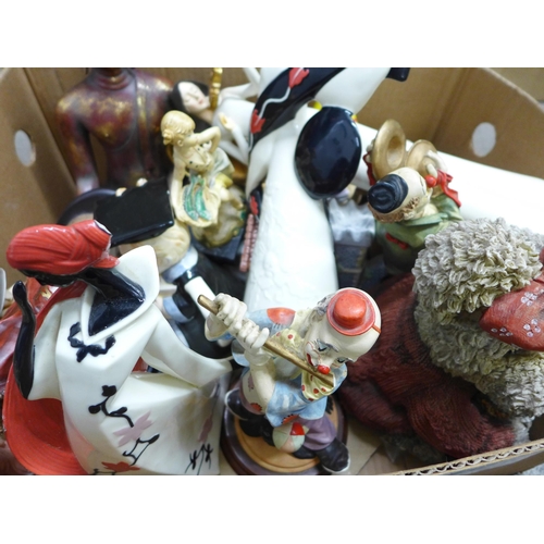 1202 - A collection of items including figures, teapots, etc. **PLEASE NOTE THIS LOT IS NOT ELIGIBLE FOR PO... 