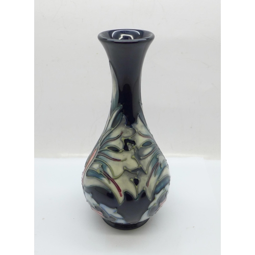 601 - A Moorcroft Snakeshead vase by Rachel Bishop, based on William Morris, 16.5cm