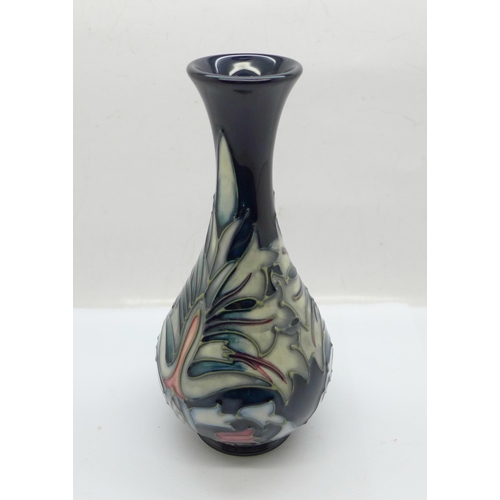 601 - A Moorcroft Snakeshead vase by Rachel Bishop, based on William Morris, 16.5cm