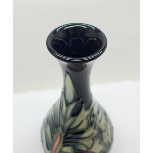 601 - A Moorcroft Snakeshead vase by Rachel Bishop, based on William Morris, 16.5cm