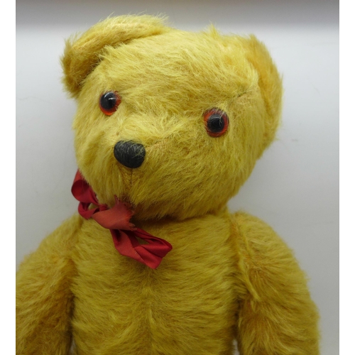 621 - A musical Teddy bear, 38cm