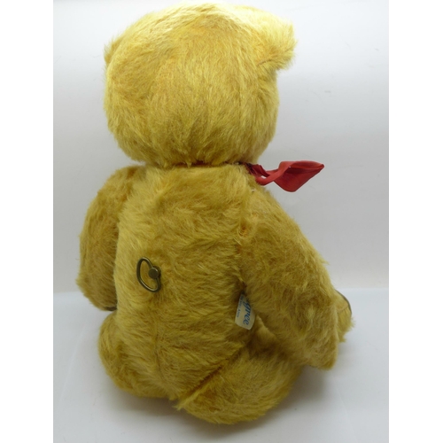 621 - A musical Teddy bear, 38cm