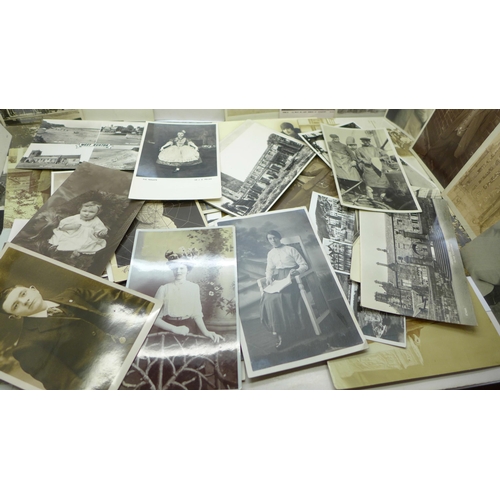 629 - Postcards; a collection of real photograph postcards (53 no.)