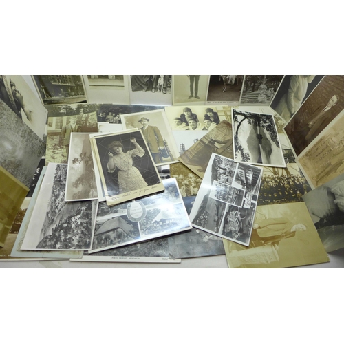 629 - Postcards; a collection of real photograph postcards (53 no.)