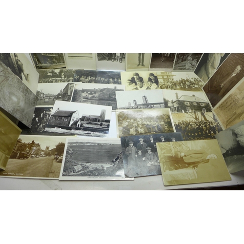 629 - Postcards; a collection of real photograph postcards (53 no.)