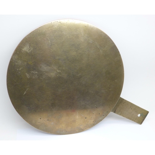 630 - A Japanese bronze mirror