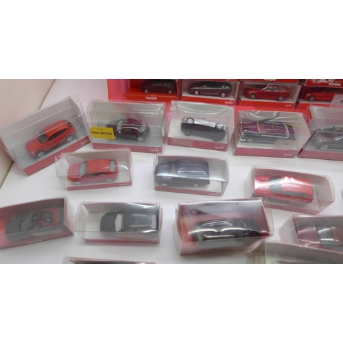 663 - A collection of fifty-three Herpa miniature model vehicles