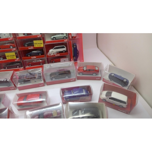 663 - A collection of fifty-three Herpa miniature model vehicles