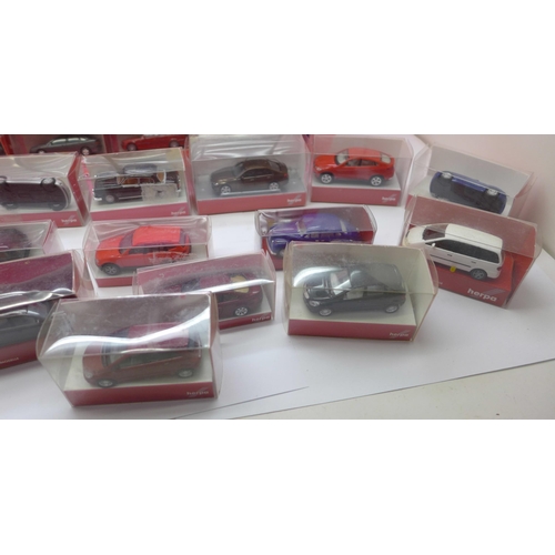 663 - A collection of fifty-three Herpa miniature model vehicles