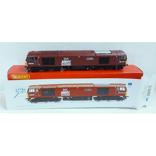 714 - A Hornby OO gauge R2883 EWS co-co diesel locomotive class 60, The Territorial Army Centenary, boxed