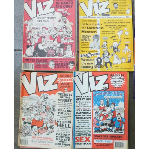 744 - Forty-five Viz comics, February 1987 onwards