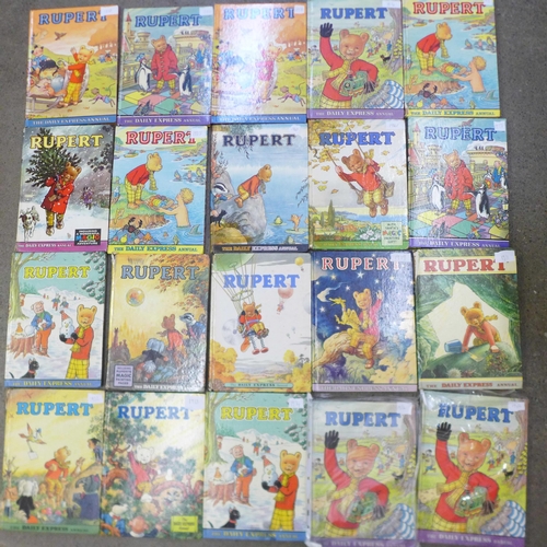 764 - A collection of 1970's Rupert annuals