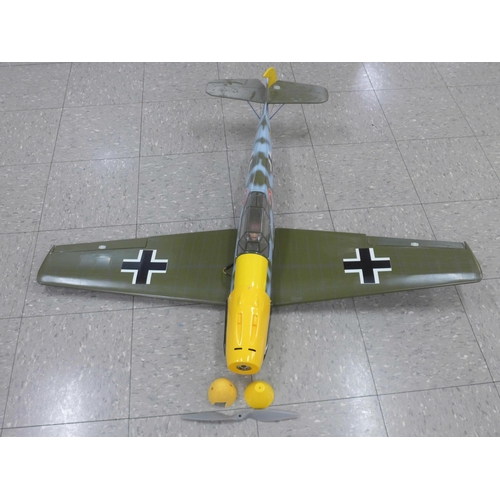 794 - A Ripmax Messerschmitt Bf-109E radio control model aeroplane. Fully built up ARTF model with electri... 