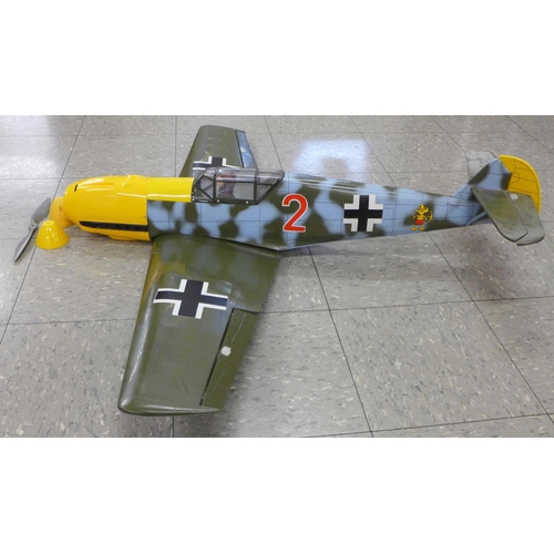 794 - A Ripmax Messerschmitt Bf-109E radio control model aeroplane. Fully built up ARTF model with electri... 