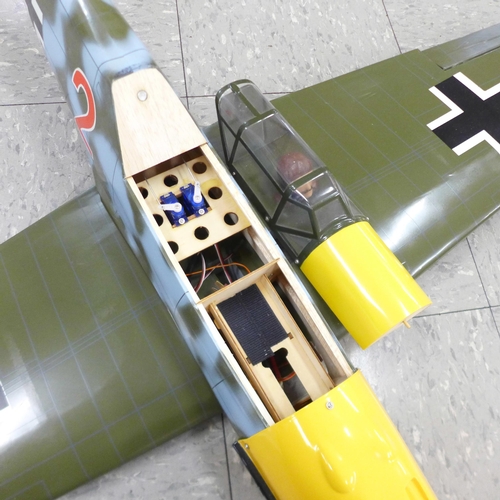 794 - A Ripmax Messerschmitt Bf-109E radio control model aeroplane. Fully built up ARTF model with electri... 