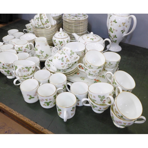 807 - Wedgwood Strawberry pattern tea and coffee ware, etc.