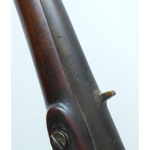 847 - An early 19th Century percussion rifle, marked 1816, a/f, some repairs