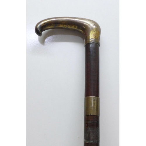 855 - A 1920's walking cane