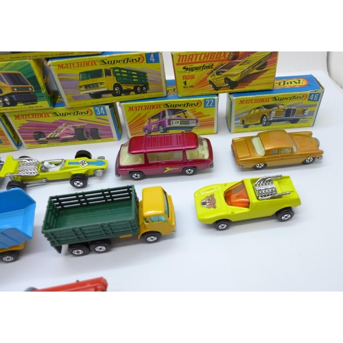 867 - Ten Lesney Matchbox Superfast models