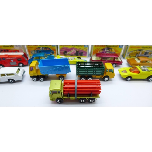 867 - Ten Lesney Matchbox Superfast models