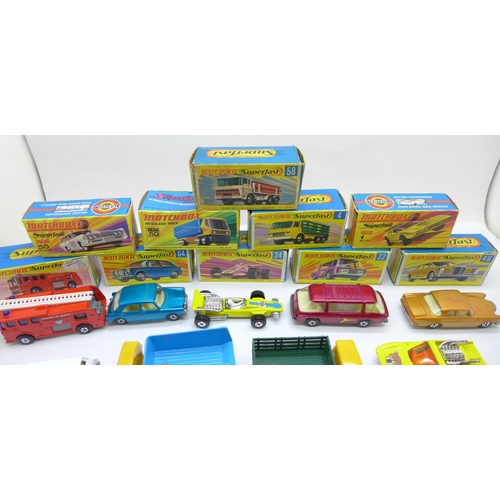 867 - Ten Lesney Matchbox Superfast models