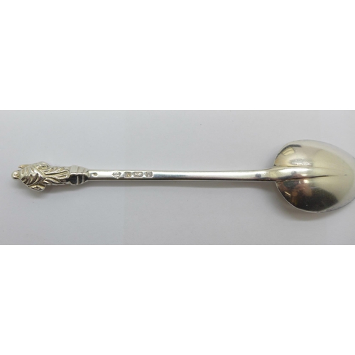 892 - A cased set of six silver Apostle spoons, Sheffield 1890, 72g