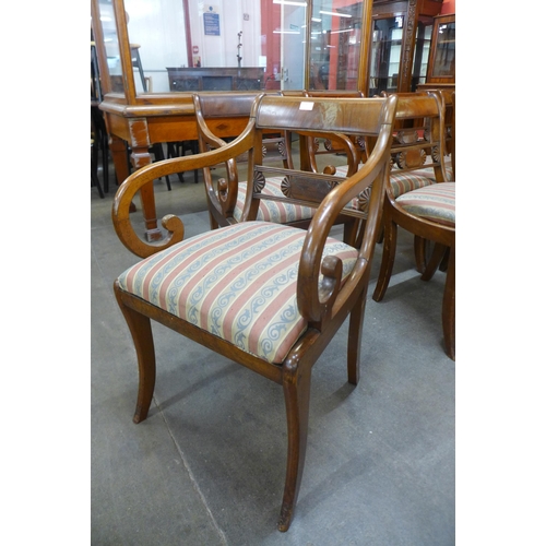 204 - A set of eight Regency mahogany dining chairs