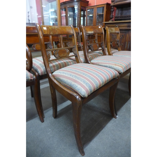 204 - A set of eight Regency mahogany dining chairs