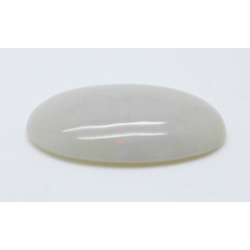 998 - An unmounted opal, over 24 carats, 22mm x 29mm