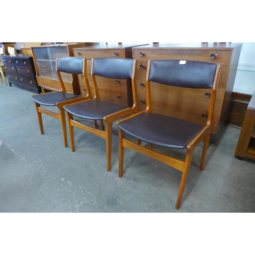 103 - A set of three Danish Dyrlund teak chairs