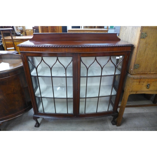 140 - A mahogany display cabinet