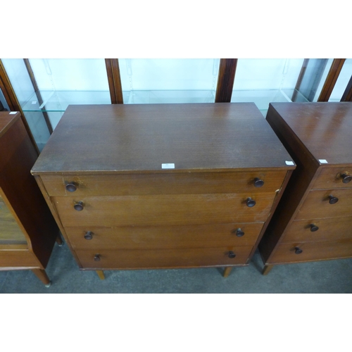 99 - A pair of Avalon teak chests of drawers