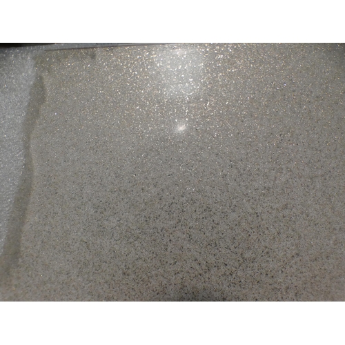 3213 - Worktop Galaxy White Metallic Champagne 1850 x 630 x 23mm, RRP £798.34 inc. VAT * This lot is subjec... 