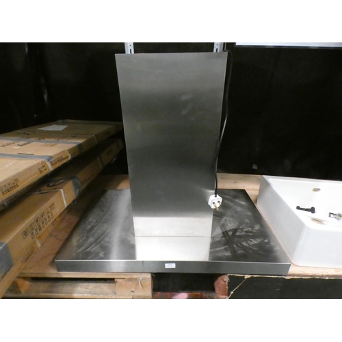 3217 - AEG Island Hood Stainless Steel - H790xW900xD600, RRP £1207.5 inc. VAT - model no.:- DIK6980SG * Thi... 