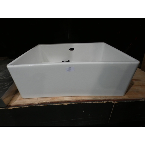 3247 - Grasmere Ceramic 1.0 Bowl White - 500x600, RRP £229.17 inc. VAT - model no.:- SU10WHWRENSK * This lo... 