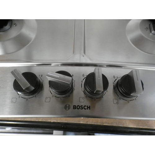 3252 - Bosch Gas 4 Burner Hob With Flameselect - H45xW582xD520, RRP £237.5 inc. VAT - model no.:- PCP6A5B90... 