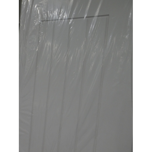 3001 - Two white primed Suffolk internal doors (1981 x 533 x 35mm ) * This lot is subject to VAT